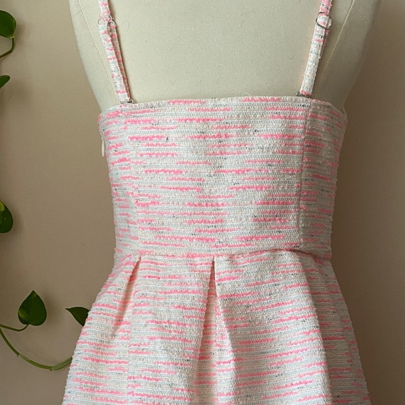 Moulinette Soeurs Anthropologie pink & white fit and flare removable straps mini - Picture 11 of 13